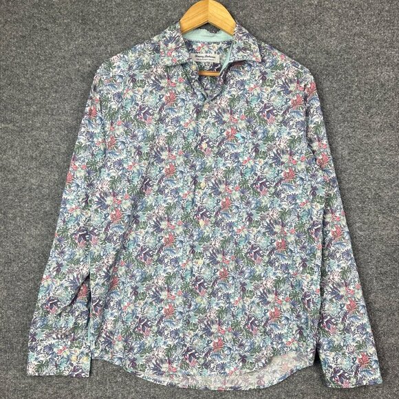 Tommy Bahama Other - Tommy Bahama Newport Coast Blue Floral Long Sleeve Button Down Men's Shirt